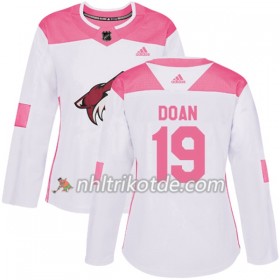 Arizona Coyotes Trikot Shane Doan 19 Adidas 2017-2018 Weiß Pink Fashion Authentic - Dame